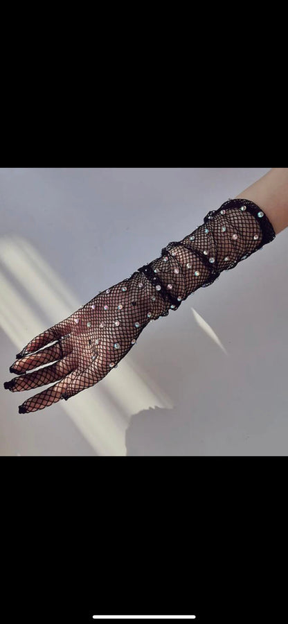 Sparkling gloves