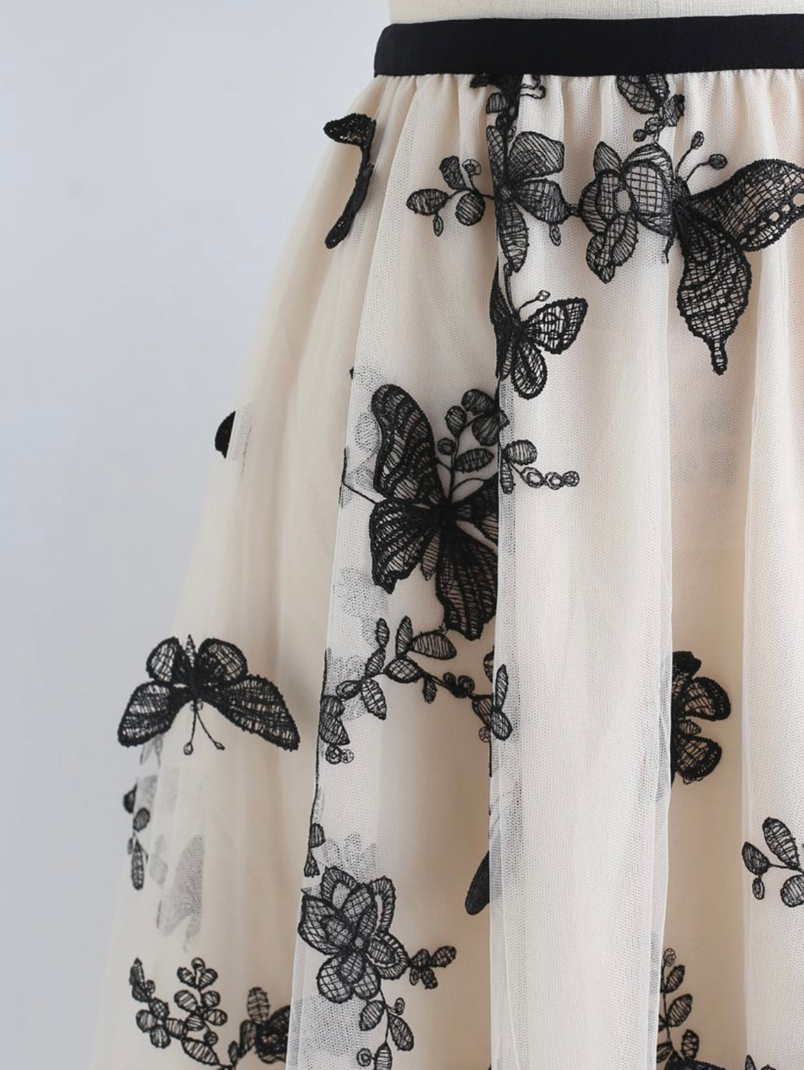 Butterfly printed skirt