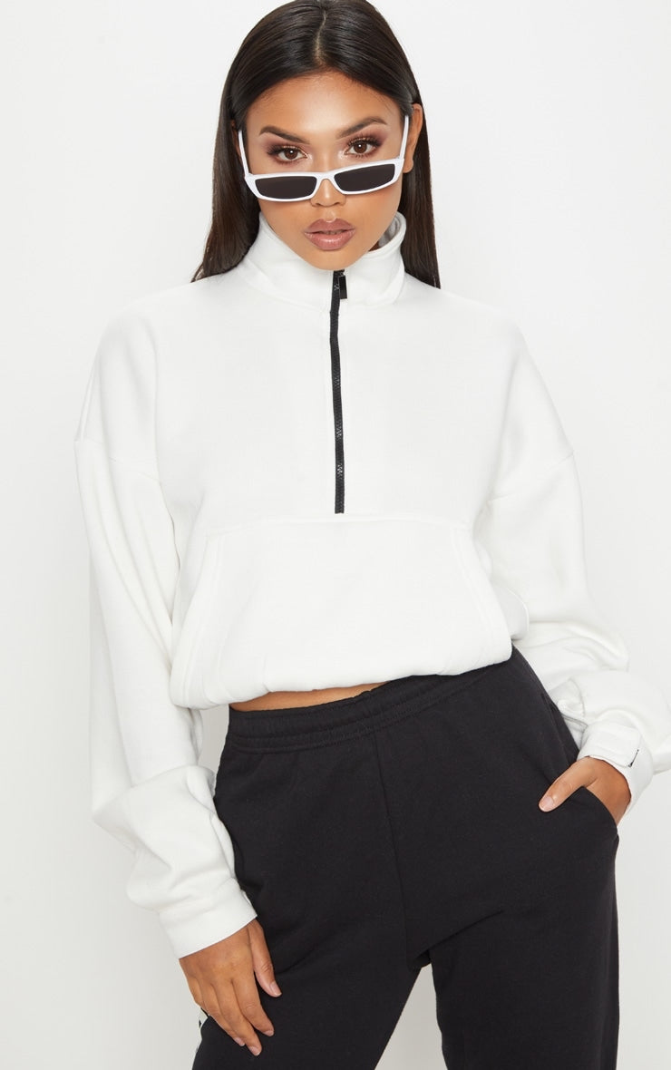 Oversized front zip