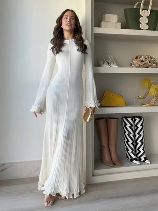 White long dress