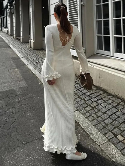 White long dress