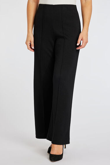 Front pleated plus size trousers