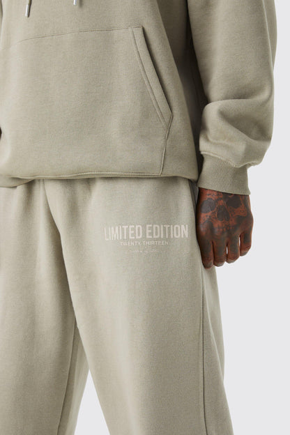 OVERSIZED LIMITED EDITION TEXT PRINT JOGGER