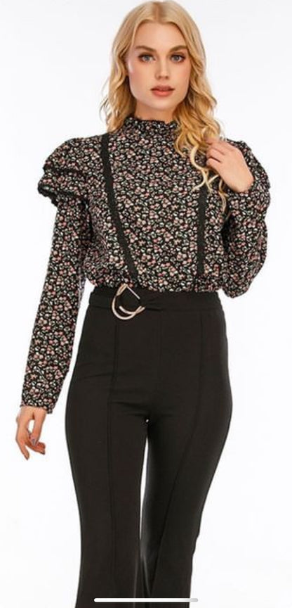 Long sleeve puff top