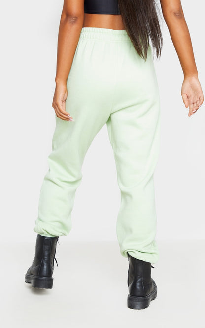 Sage Button Front Pocket Joggers