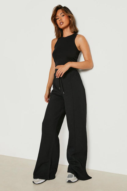 WIDE LEG SPLIT HEM JOGGER