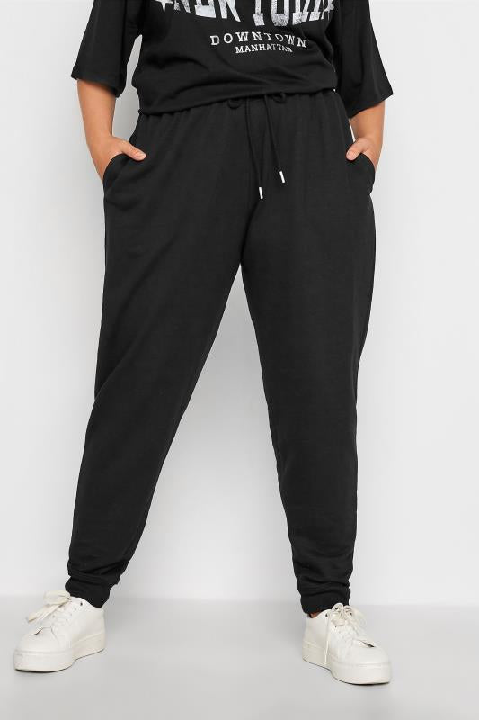 Curve Black Elasticated Stretch Joggers