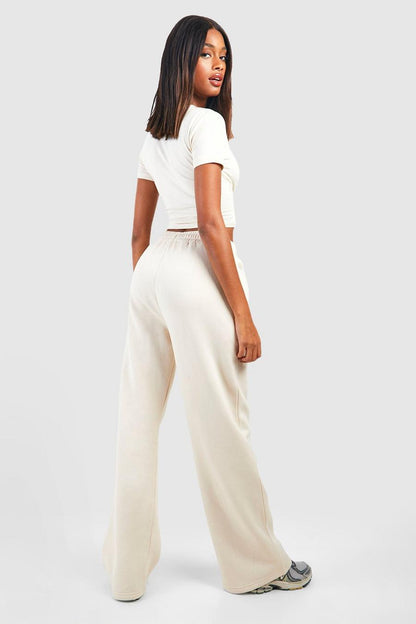 OVERSIZED PIPING WIDE LEG TRACK PANTS