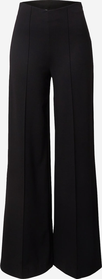 Front pleated plus size trousers