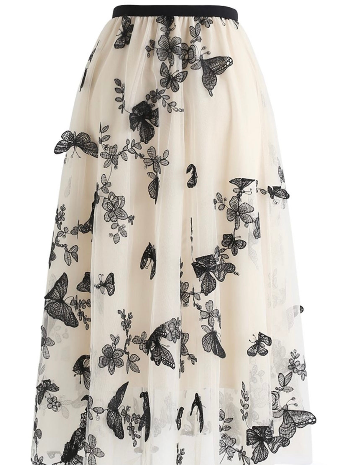 Butterfly printed skirt