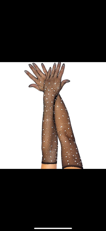 Sparkling gloves