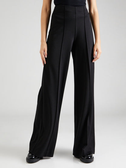 Front pleated plus size trousers