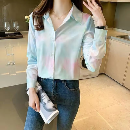 Silk button down