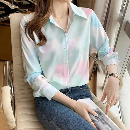 Silk button down