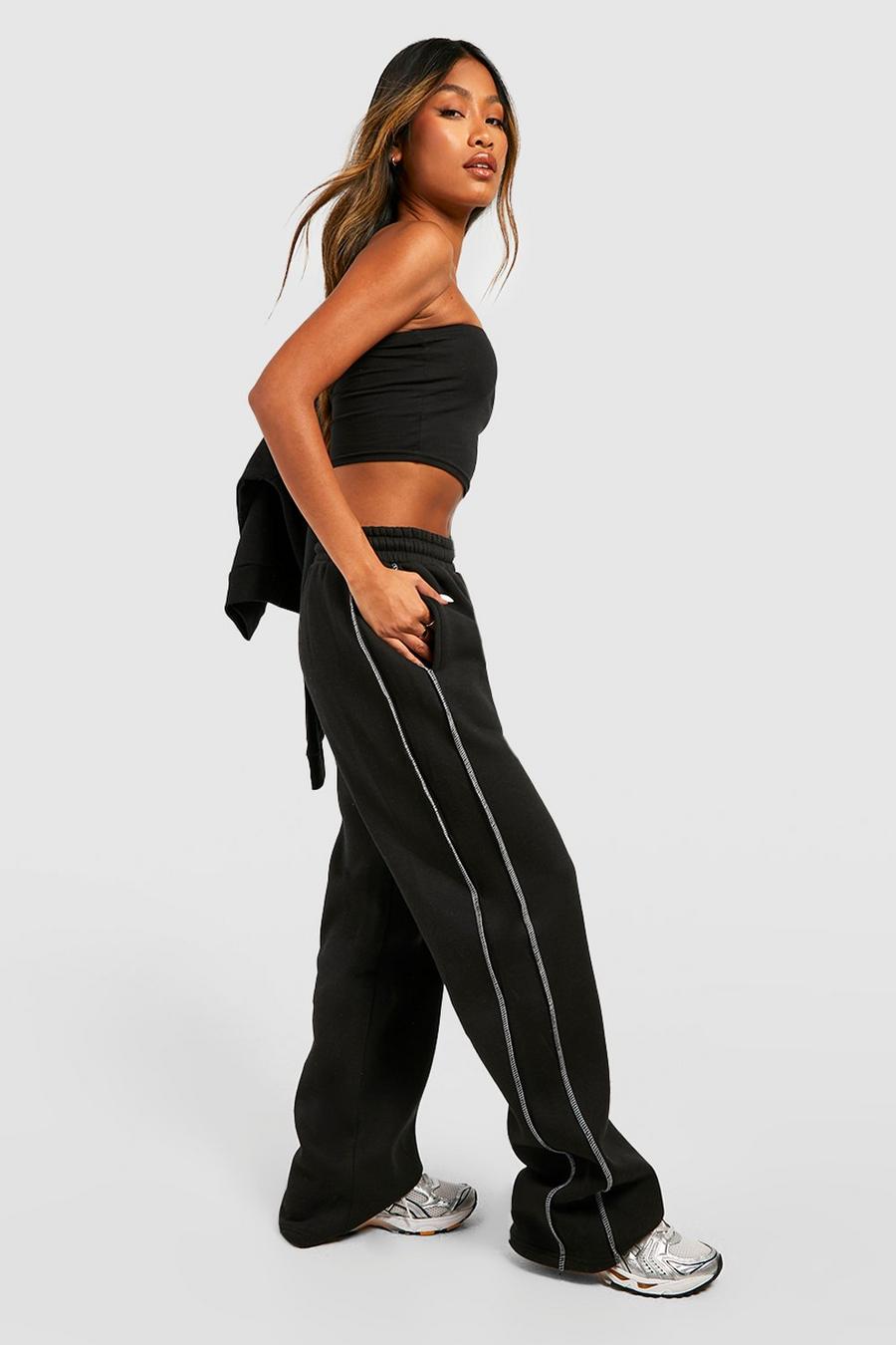 CONTRAST STITCH STRAIGHT LEG JOGGER