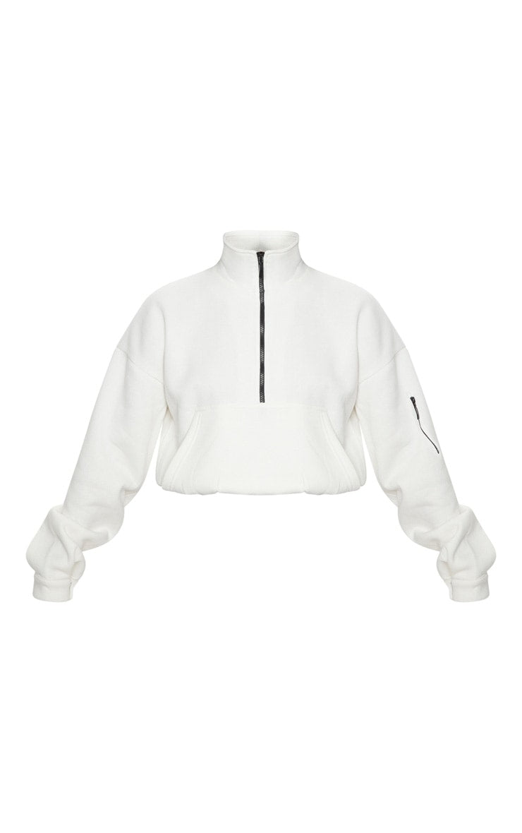 Oversized front zip