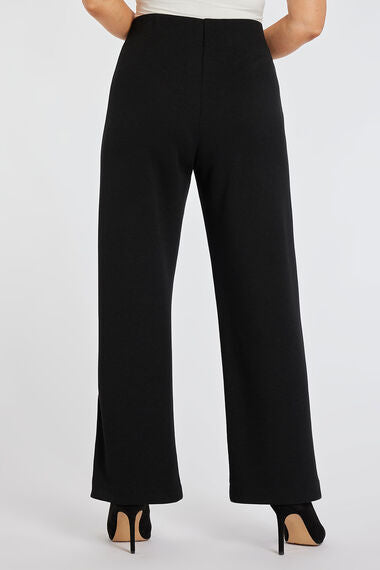 Front pleated plus size trousers