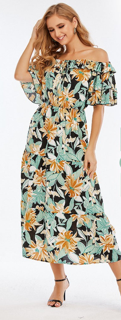 Beach printed dress