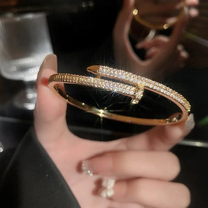 Hammered Nail Bangle